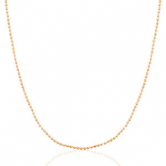 Stainless steel necklaces ball chain Mix&Match Rose Gold
