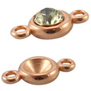 DQ European metal beads rose gold DQ European metal rose gold settings