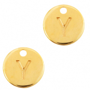 DQ European metal charms initial Y Gold (nickel free)