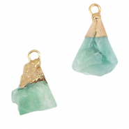 Natural stone charms Aventurine Quartz Crysolite Green-Gold