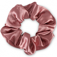 Scrunchie silky hair tie Rococo Rose