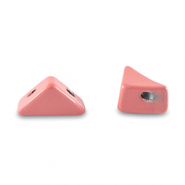 Tile beads triangle Lantana Pink