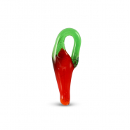 Glass charms pepper Red-Green