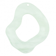 Resin pendants organic Neo Mint Green