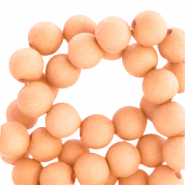6 mm acrylic beads Summer Peach Orange