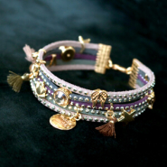 Inspirational Sets Shiny jewellery with faux suede 