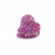 Hair accessories hair claw heart Purple