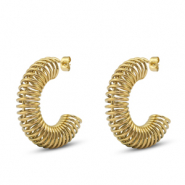 Stainless steel earrings / earpins Gold