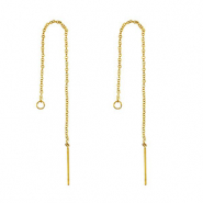 Stainless steel earrings / earpin Gold
