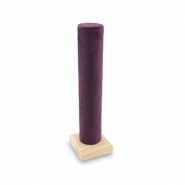 Jewellery display for bracelets Natural-Aubergine Purple