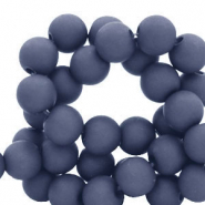6 mm acrylic beads Denim Blue