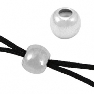 Smart stopper bead DQ metal6mm Antique silver (nickel free)