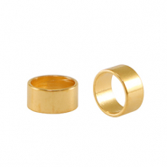 DQ European metal beads tube &Oslash;5mm Gold (nickel free)