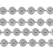 Stainless steel findings belcher chain round Silver