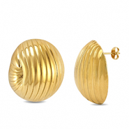 Stainless steel earrings / earpins Gold