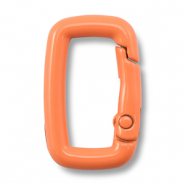 Colourful jewellery findings key chain rectangle Orange