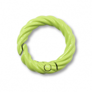Colourful jewellery findings key chain ring Green