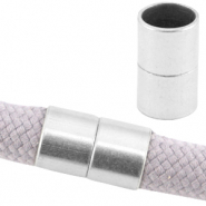 DQ European metal magnetic clasp &Oslash;10mm Antique Silver