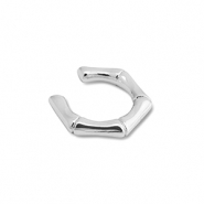 Stainless steel earrings ear cuff Silver