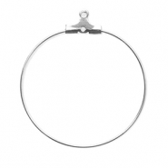 Stainless steel findings earrings charms Silver