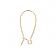 Stainless steel findings closable earrings Gold