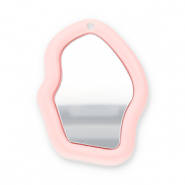 Statement charms mirror Light Apricot Pink