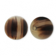Resin beads 12mm Sand Beige-Brown
