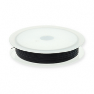 Elastic cord 0.5mm Black
