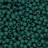 6 mm DQ acrylic beads shiny Mediterranea Green 19-4517 TCX