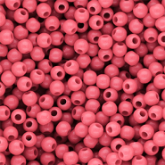 6 mm DQ acrylic beads shiny Pink Lemonade 16-1735 TCX