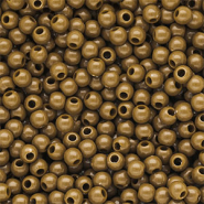 4 mm DQ acrylic beads shiny Wood Thrush Brown 17-1129 TCX