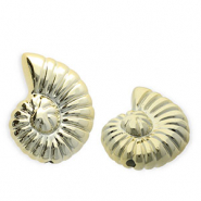 Acrylic beads shell Gold