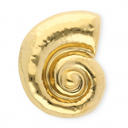 Stainless steel statement brooches snail Gold