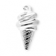 Stainless steel statement brooches ice lolly Silver