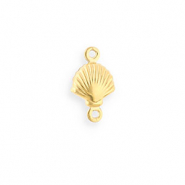 Stainless steel findings connector shell Gold