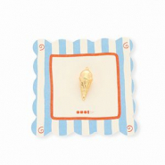 BY31&reg; Eco-brass metal charms ice cream Gold