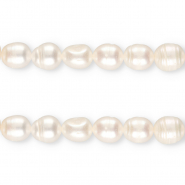 TQ Freshwater pearls rice 12x10mm Natural White