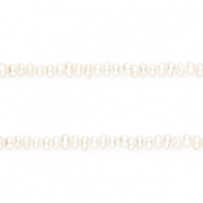 TQ Freshwater pearls rondelle Natural white
