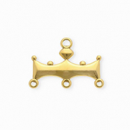 BY31&reg; Stainless steel findings connector bar with 4 loops Gold