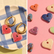 NEW Yes! New series of DQ Greek ceramic beads heart