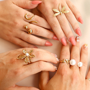 NEW Stunning stainless steel rings
