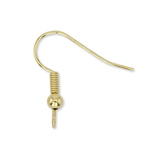 Beadalon Earrings Ball & Spring Gold