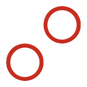 Rubber ends Red