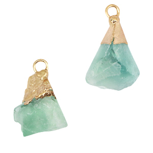 Natural stone charms Aventurine Quartz Crysolite Green-Gold
