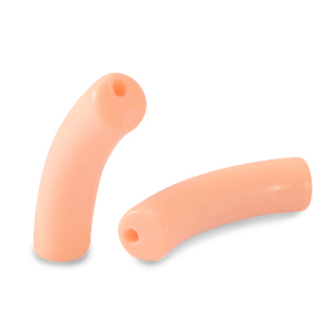 Acrylic beads tube Salmon Pink