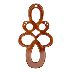 Resin pendants baroque Topaz Brown