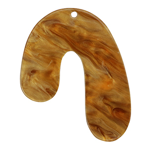 Resin pendants organic Harvest Orange-Brown