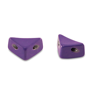 Tile beads triangle Grape Purple