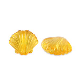 Acrylic beads shell Transparent Spectra Yellow