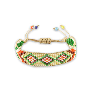Ready-made Bracelets Almond Beige-Green